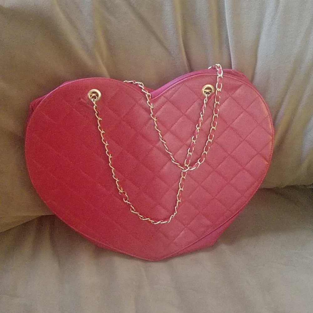 Red Heart Shaped Purse